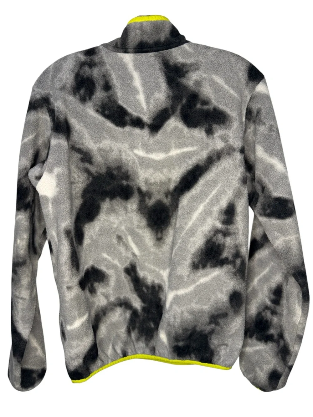 Patagonia Synchilla Snap-T Grey Black Yellow Fleece Pullover Boy’s Size XXL